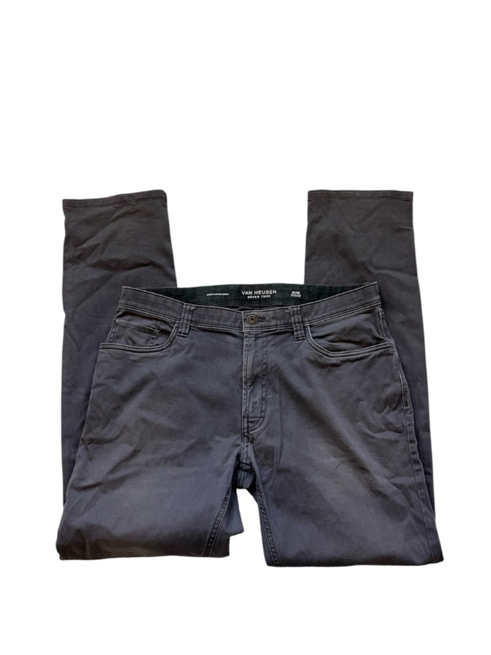 Van Heusen Gray Slim Fit Straight Jeans size 32 32 cotton